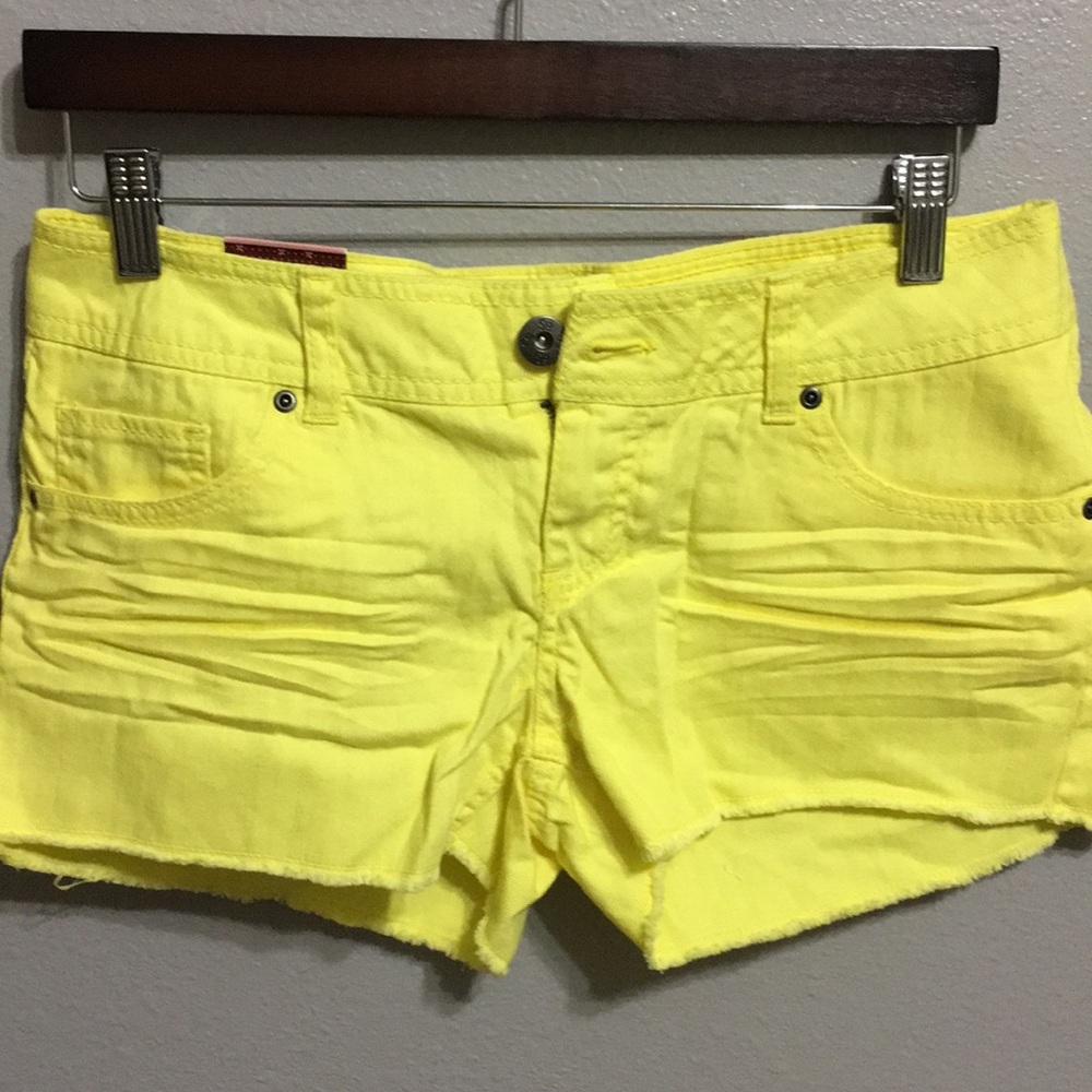 Yellow Denim Short